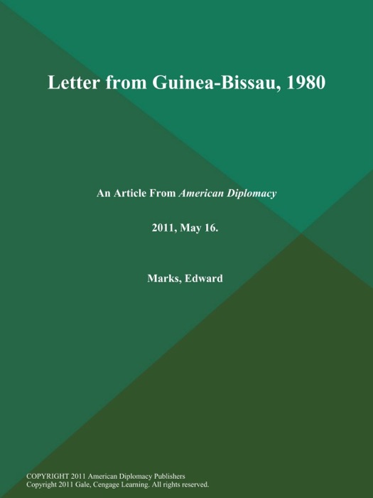 Letter from Guinea-Bissau, 1980