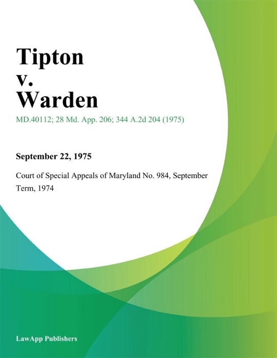 Tipton v. Warden