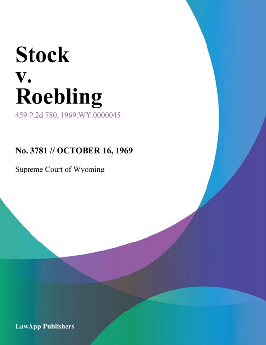 Stock v. Roebling