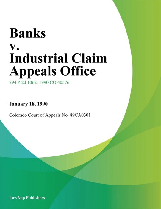 Banks v. Industrial Claim Appeals office