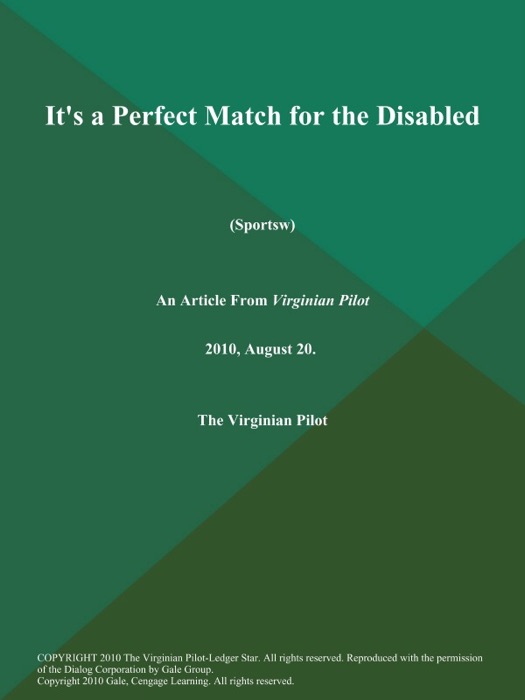 It's a Perfect Match for the Disabled (Sportsw)