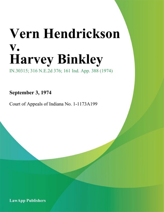 Vern Hendrickson v. Harvey Binkley