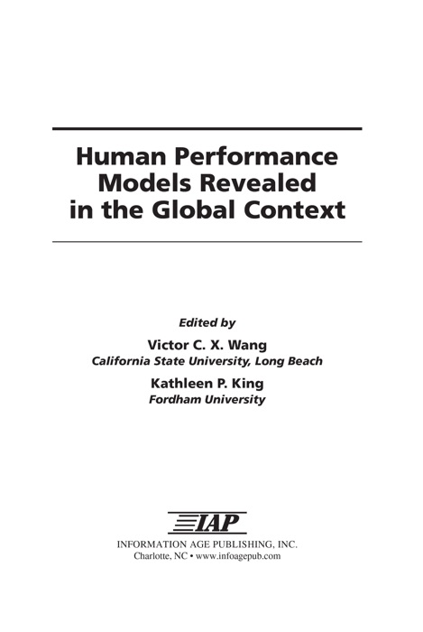 Human Performance Models Revealed in the Global Context