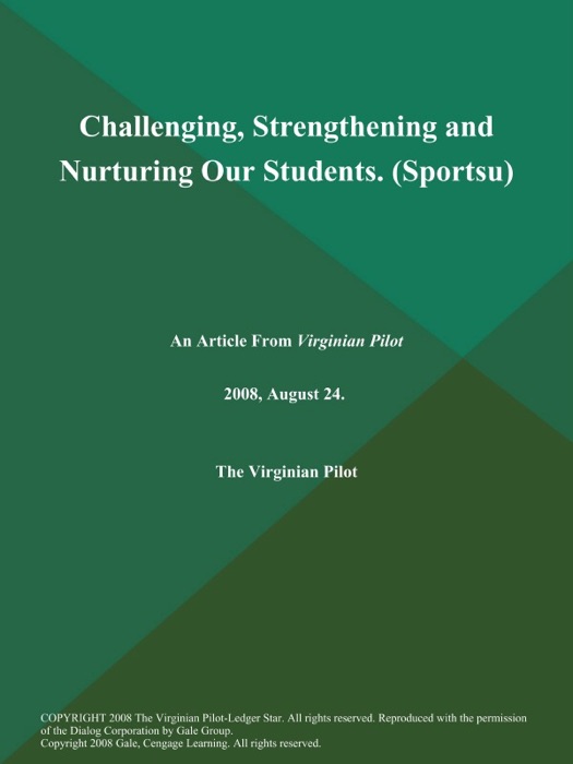 Challenging, Strengthening and Nurturing Our Students (Sportsu)