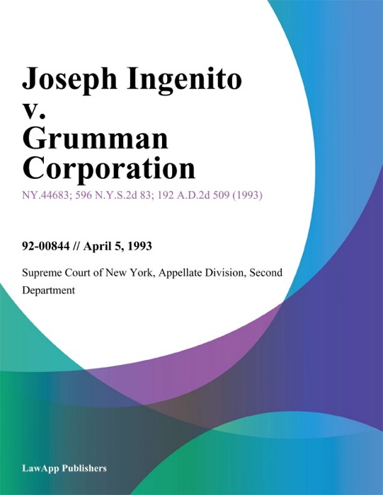 Joseph Ingenito v. Grumman Corporation