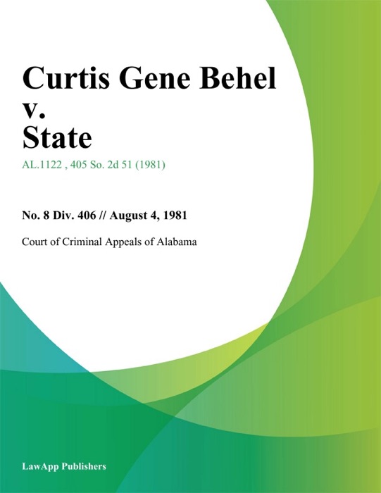 Curtis Gene Behel v. State