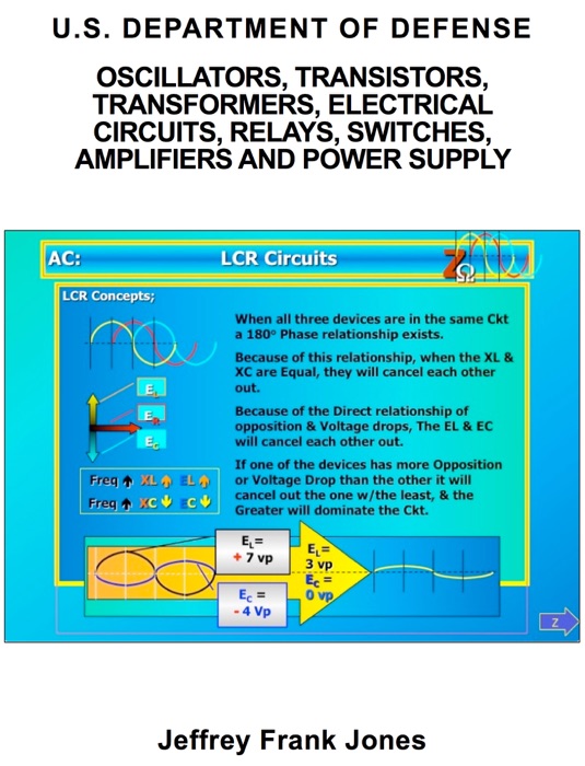 OSCILLATORS, TRANSISTORS, TRANSFORMERS, ELECTRICAL CIRCUITS, RELAYS, SWITCHES, AMPLIFIERS AND POWER SUPPLY