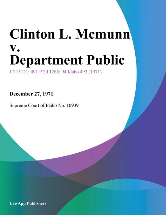 Clinton L. Mcmunn v. Department Public