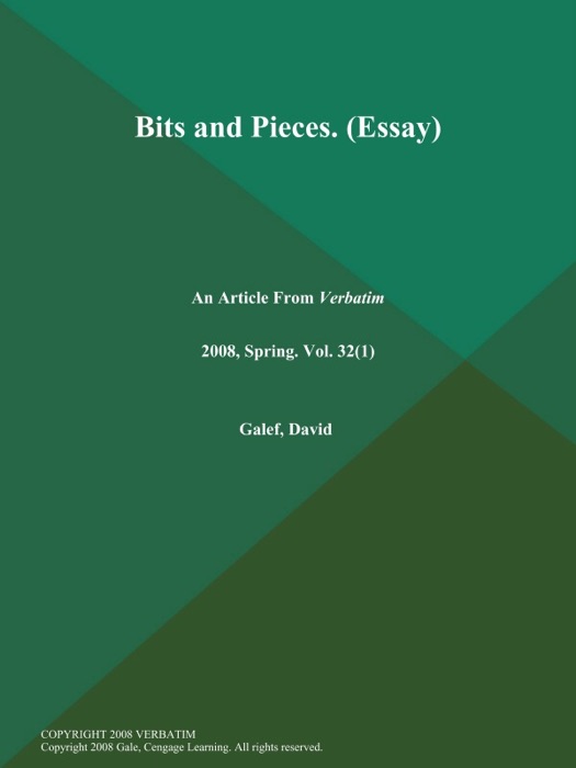 Bits and Pieces (Essay)