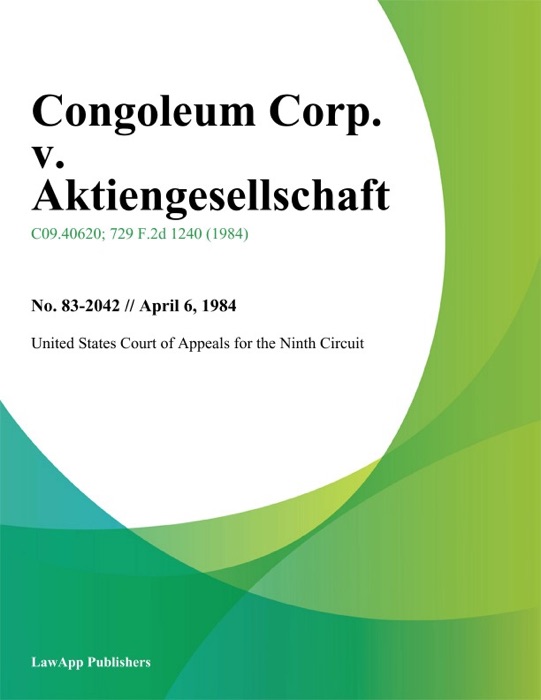 Congoleum Corp. v. Aktiengesellschaft