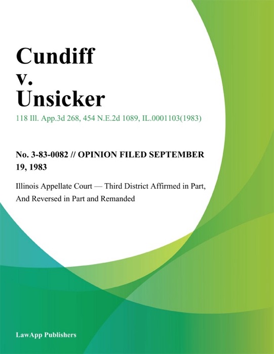 Cundiff v. Unsicker