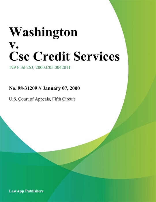 Washington v. Csc Credit Services