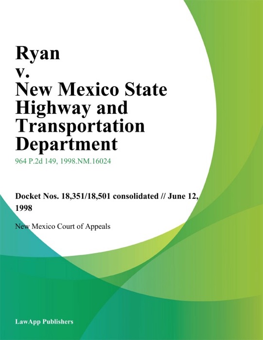 Ryan v. New Mexico State Highway and Transportation Department