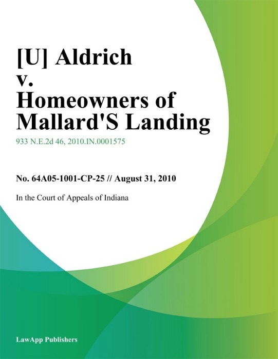 Aldrich v. Homeowners of Mallards Landing