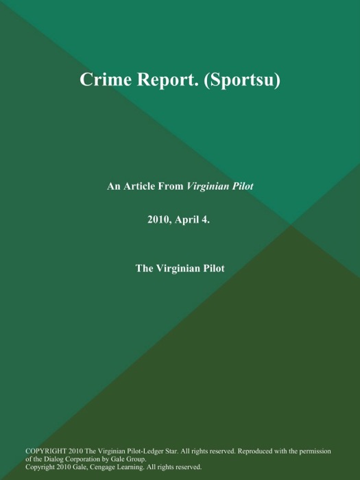 Crime Report. (Sportsu)