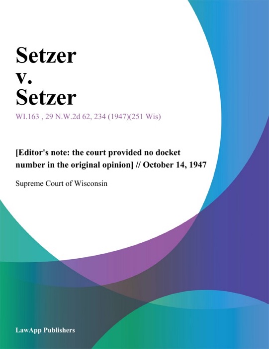 Setzer v. Setzer