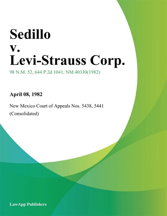 Sedillo V. Levi-Strauss Corp.