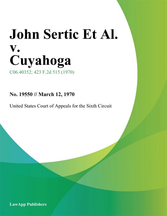 John Sertic Et Al. v. Cuyahoga