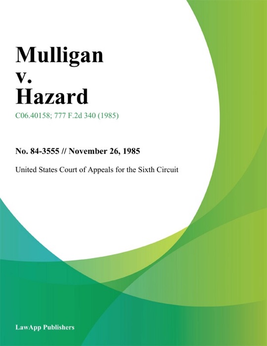 Mulligan V. Hazard