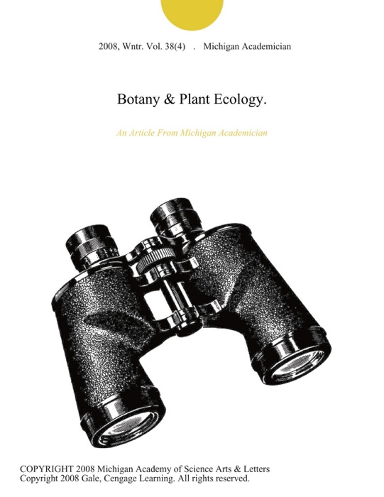 Botany & Plant Ecology.