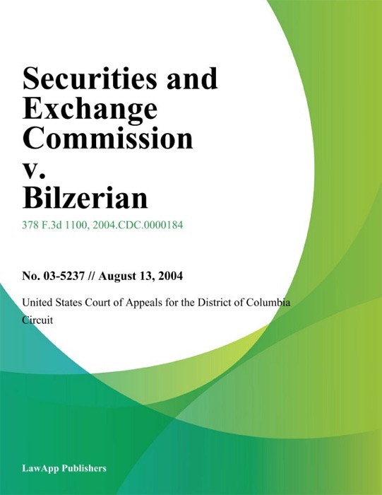 Securities and Exchange Commission v. Bilzerian