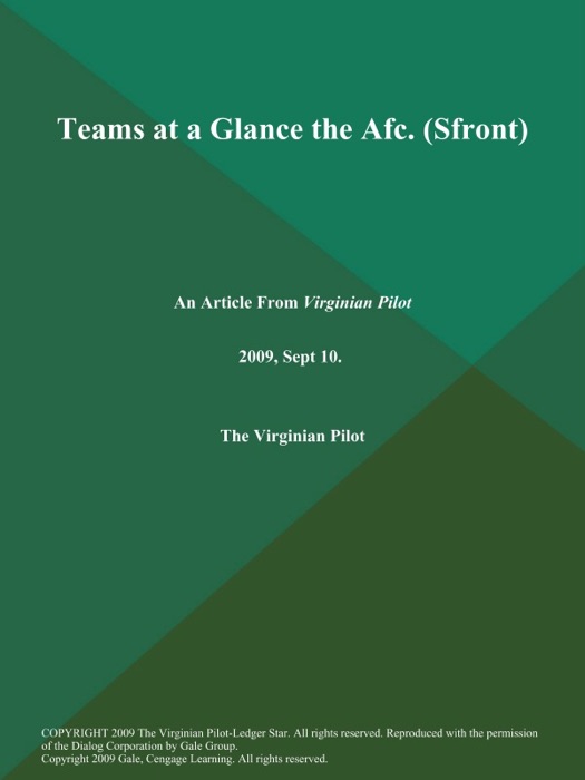 Teams at a Glance the Afc (Sfront)