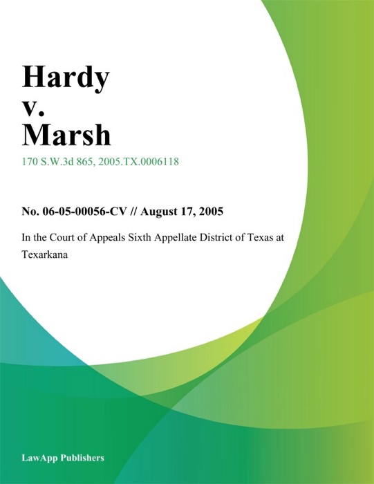 Hardy V. Marsh