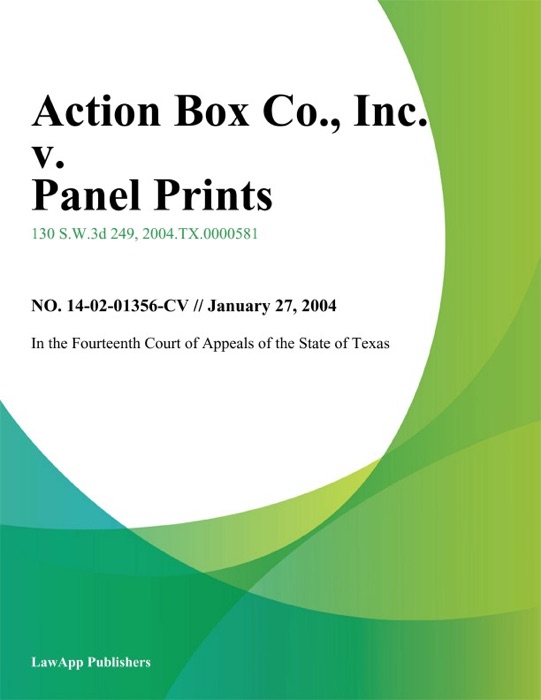 Action Box Co., Inc. v. Panel Prints, Inc.