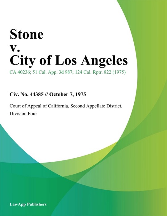 Stone V. City Of Los Angeles