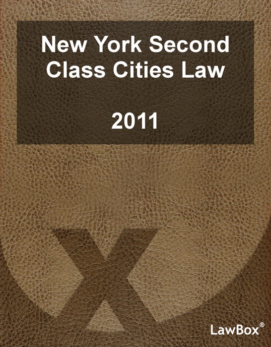 New York Second Class Cities Law 2011