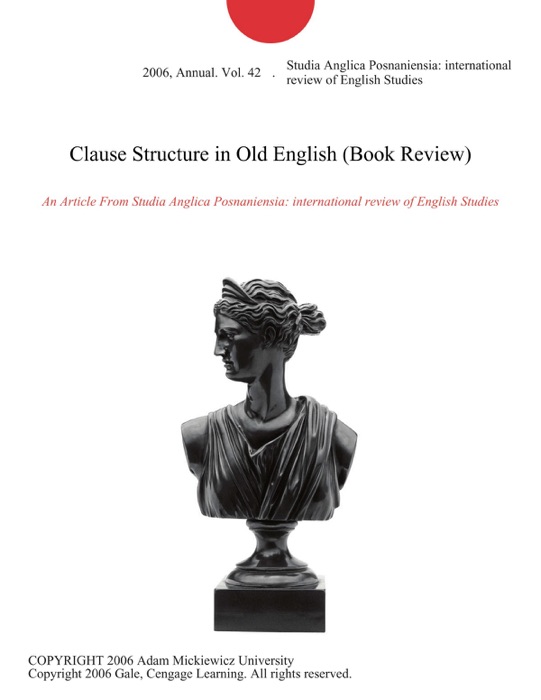 Clause Structure in Old English (Book Review)