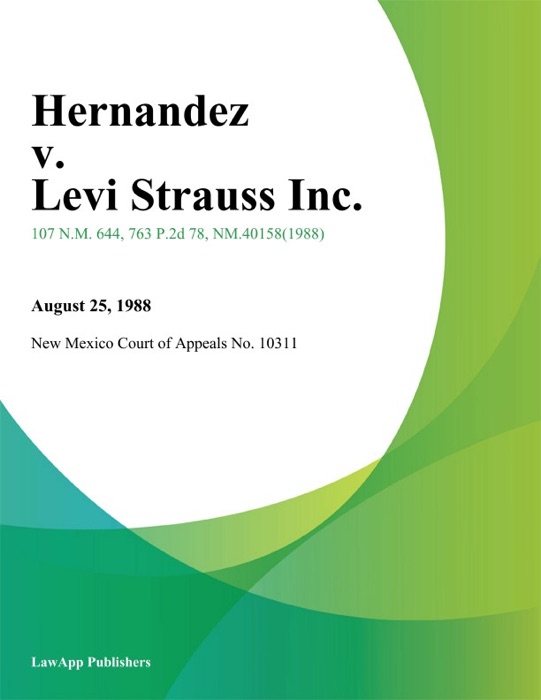 Hernandez V. Levi Strauss Inc.