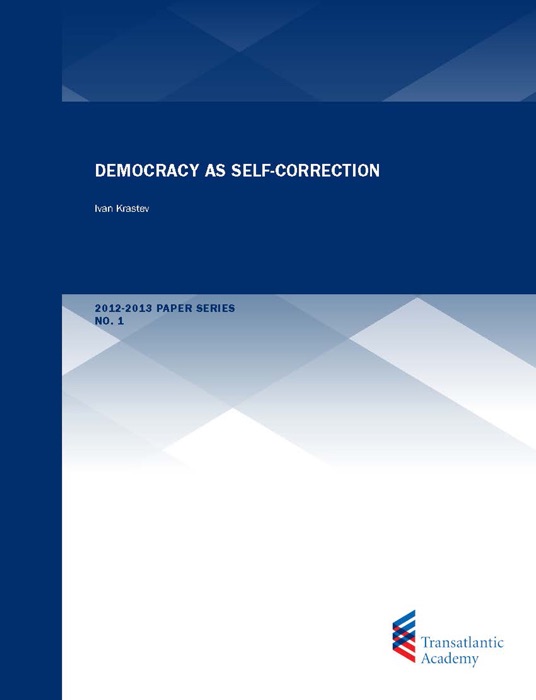 Democracy as Self-Correction