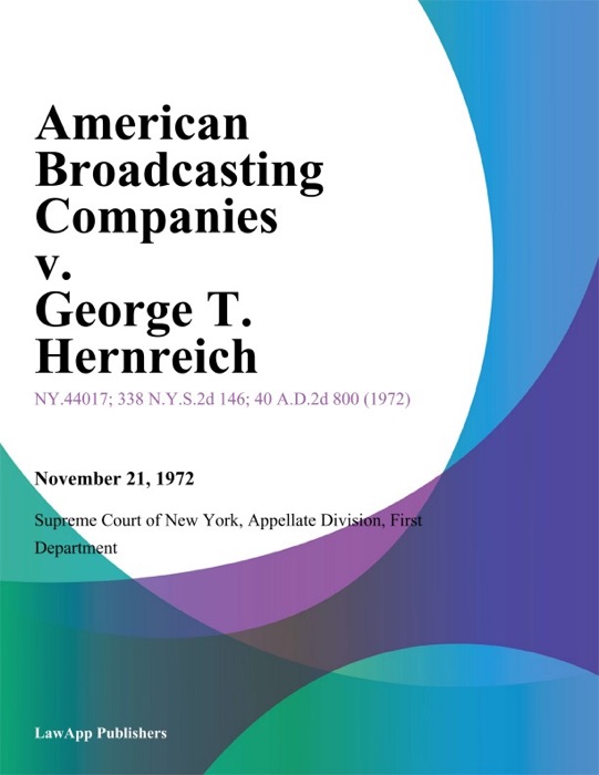 American Broadcasting Companies v. George T. Hernreich