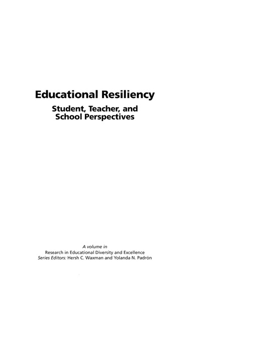 Educational Resiliency