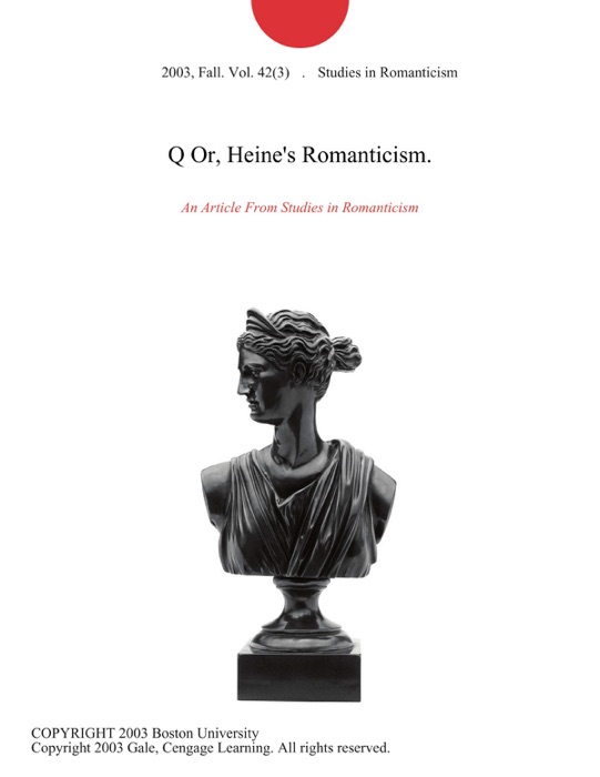 Q Or, Heine's Romanticism.