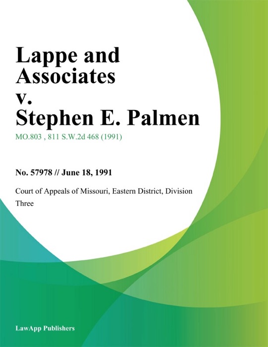 Lappe and Associates v. Stephen E. Palmen