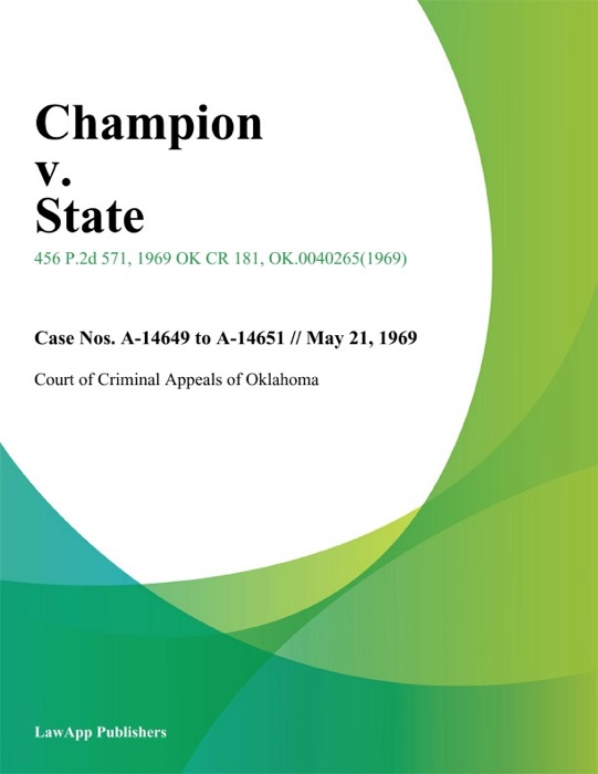 Champion v. State