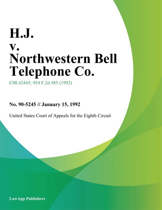 H.J. v. Northwestern Bell Telephone Co.