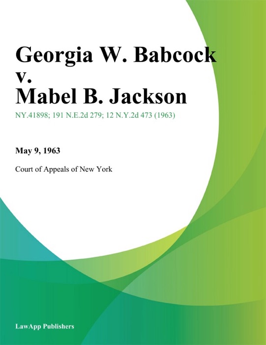 Georgia W. Babcock v. Mabel B. Jackson