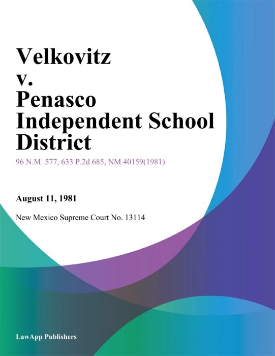 Velkovitz v. Penasco Independent School District