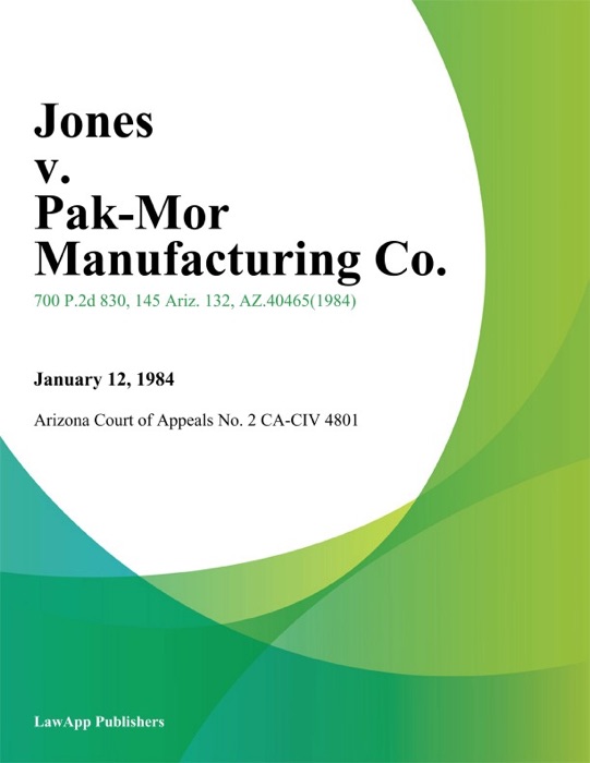 Jones v. Pak-Mor Manufacturing Co.