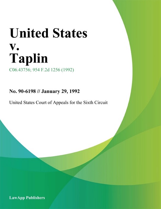 United States V. Taplin