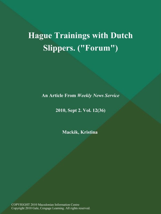 Hague Trainings with Dutch Slippers (
