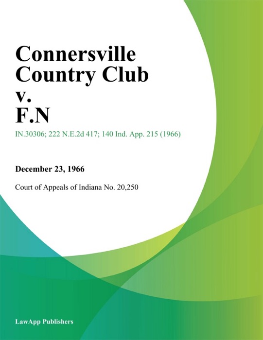 Connersville Country Club v. F.N.