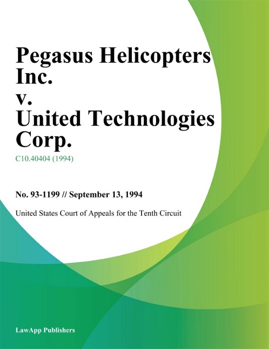 Pegasus Helicopters Inc. v. United Technologies Corp.