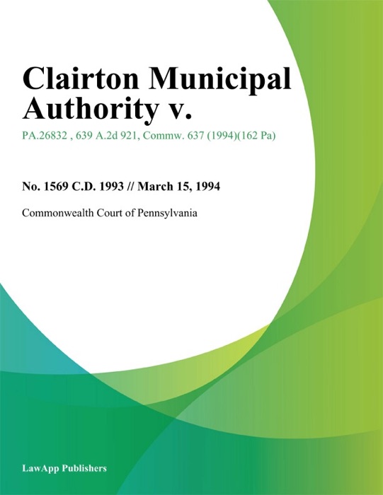 Clairton Municipal Authority v.