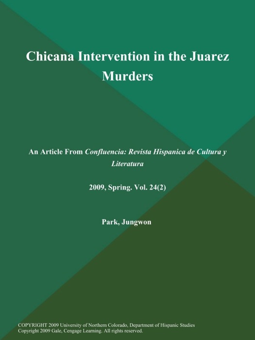 Chicana Intervention in the Juarez Murders