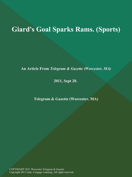 Giard's Goal Sparks Rams (Sports)