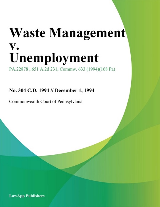 Waste Management v. Unemployment